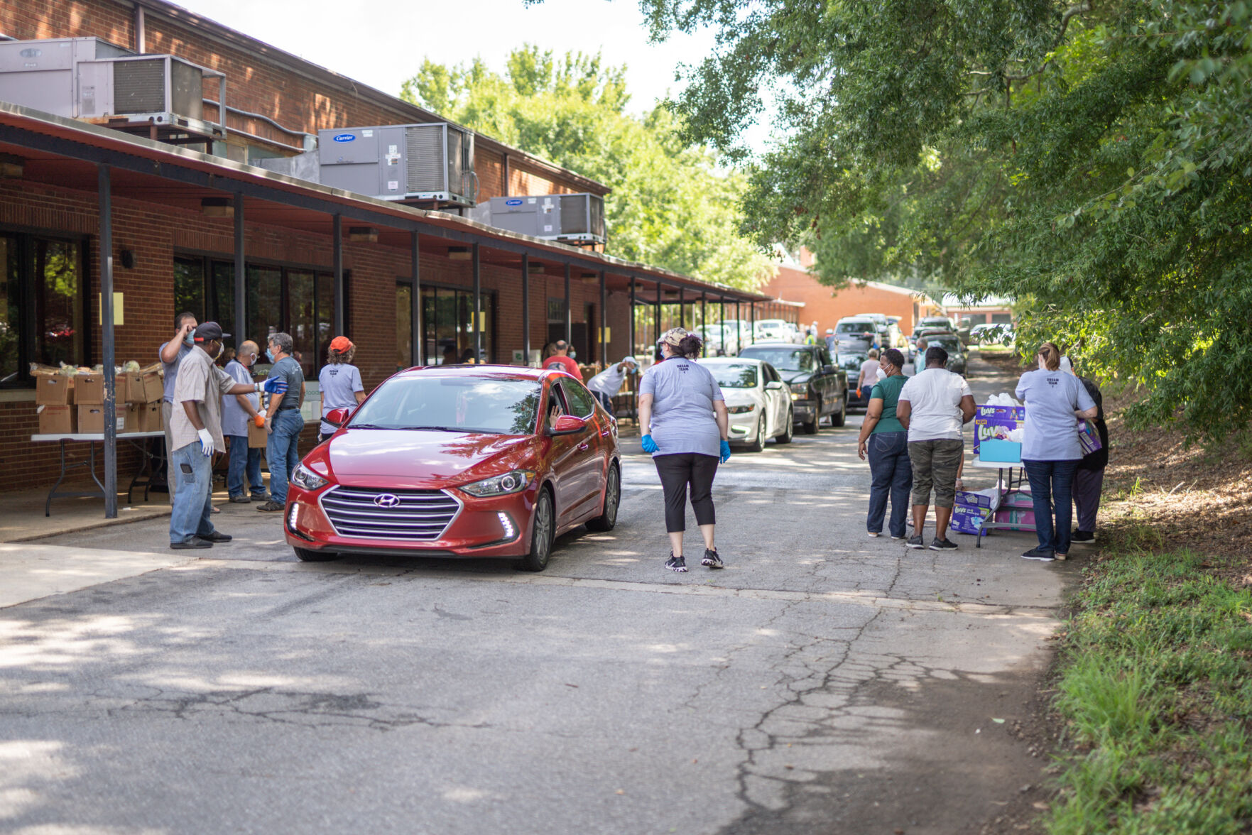 Line of cars